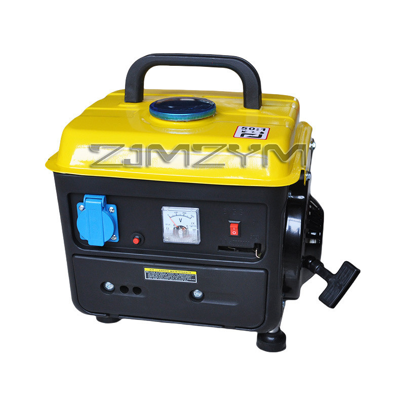 Upgrade 220V 750W EU Small Generator Mini Generator Mini Portable Household Silent Manual Generator