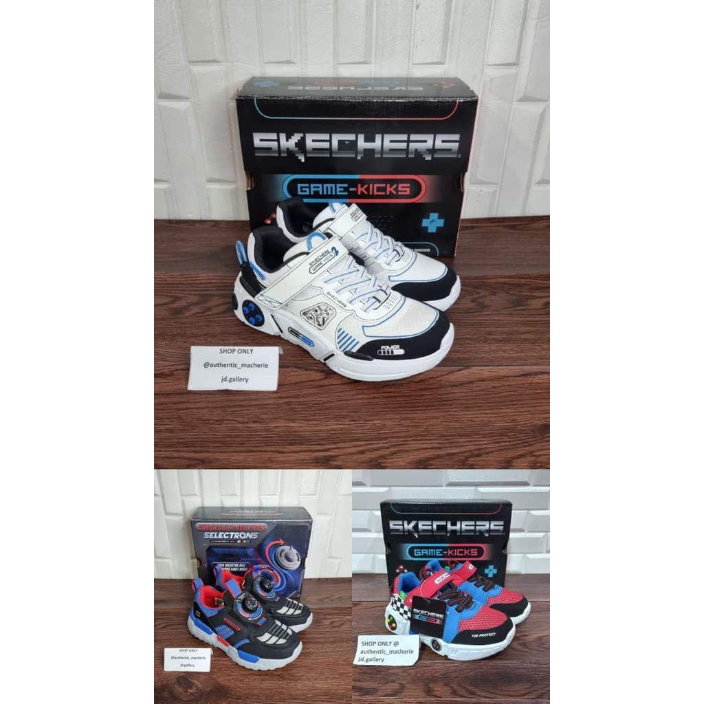 ORIGINAL SALE 70% SEPATU SKECHERS LIL GAMETRONIX/S LIGHT TURBO FUSE SELECTRONS 402262N/402270L/40017