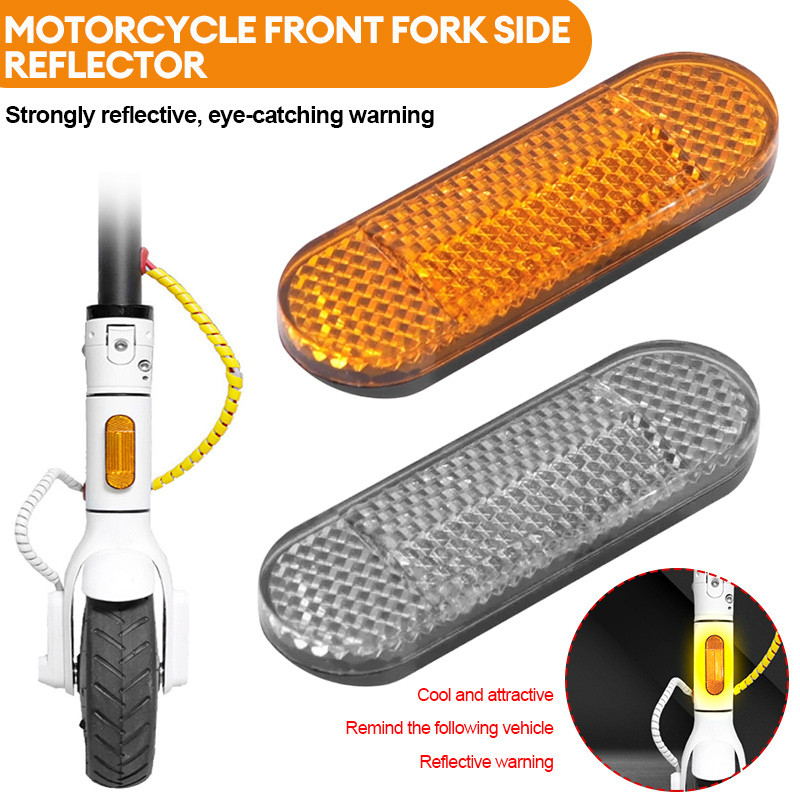 Lampu Reflektor Reflector Mata Kucing Sepeda Motor Suspensi Shockbreaker Cekung Lampu Tempel