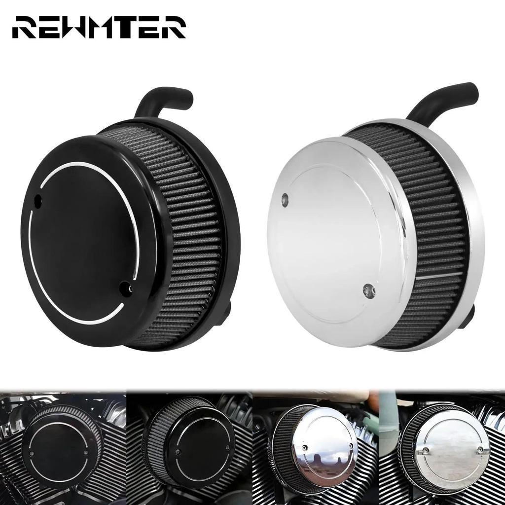 Motorcycle Air Filters Black/Chrome Air Cleaner Intake High Flow Filter For Indian Chief Chieftain D