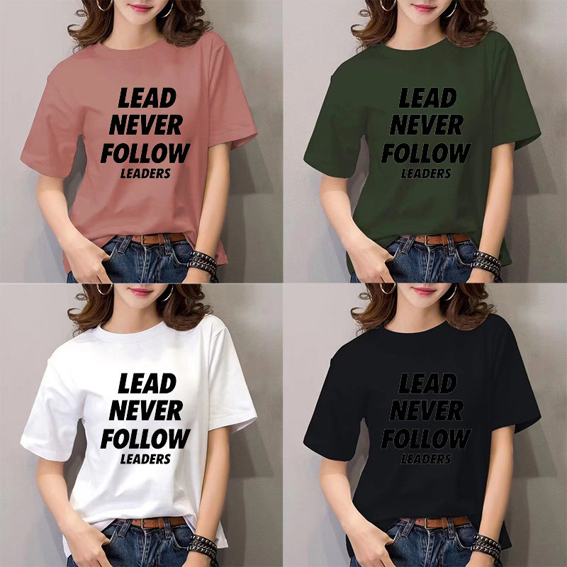 tshirt for woman ventilate LEAD NEVER FOLLOW LEADERS