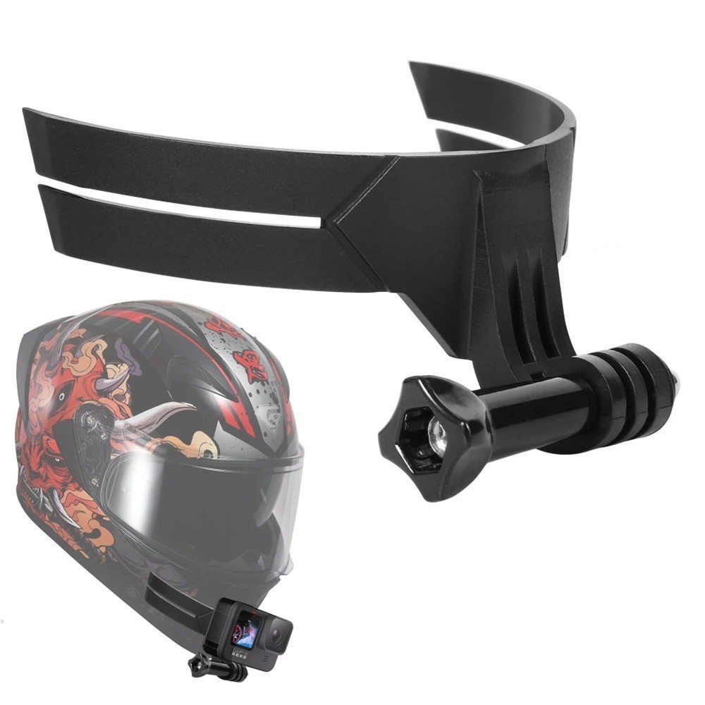 Penyangga Helm Sepeda Motor untuk Insta360 Ace Pro DJI Action 2 3, Penyangga Full Face untuk GoPro H