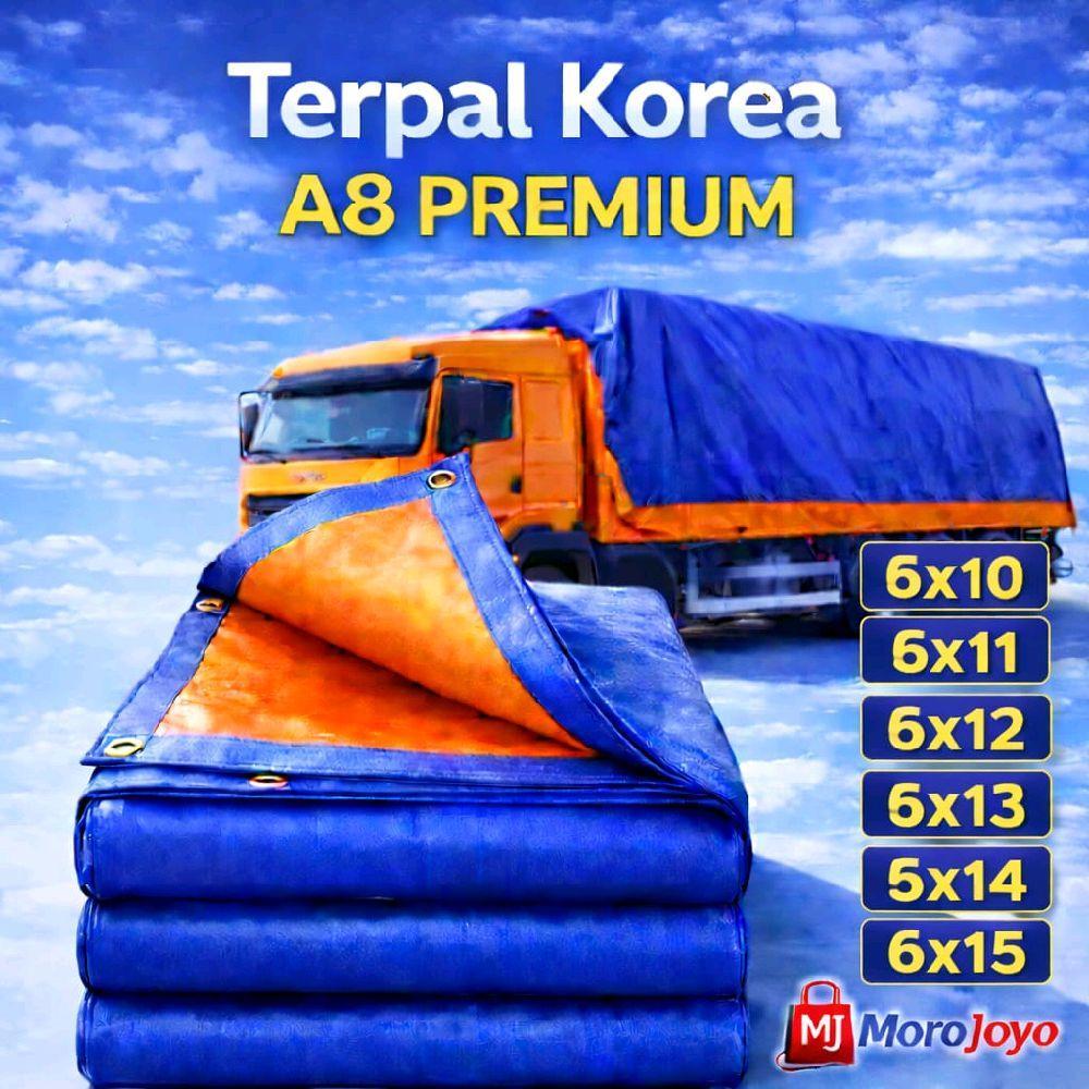 Terpal Korea A8 Biru Oren 6x10 6x11 6x12 6x13 6x14 6x15 terpal plastik terpal tenda terpal murah Ter