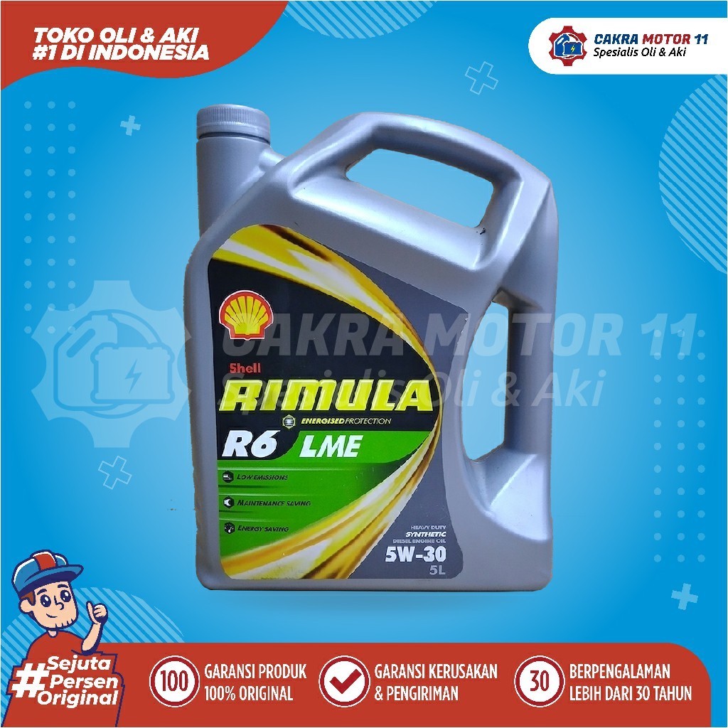 Shell Rimula Diesel R6 Synthetic 5w30 5lt
