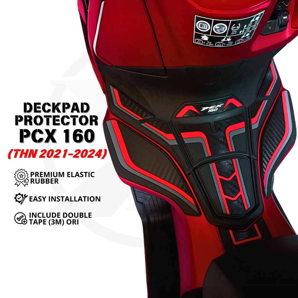 DECKPAD PCX 160 - TANKPAD HONDA PCX 160 - AKSESORIS DECK PAD PCX 160