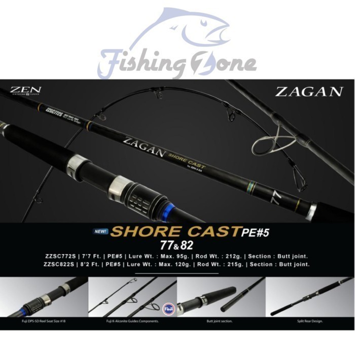 Joran Rod Zen X EA ZAGAN SHORE CAST Popping Rod