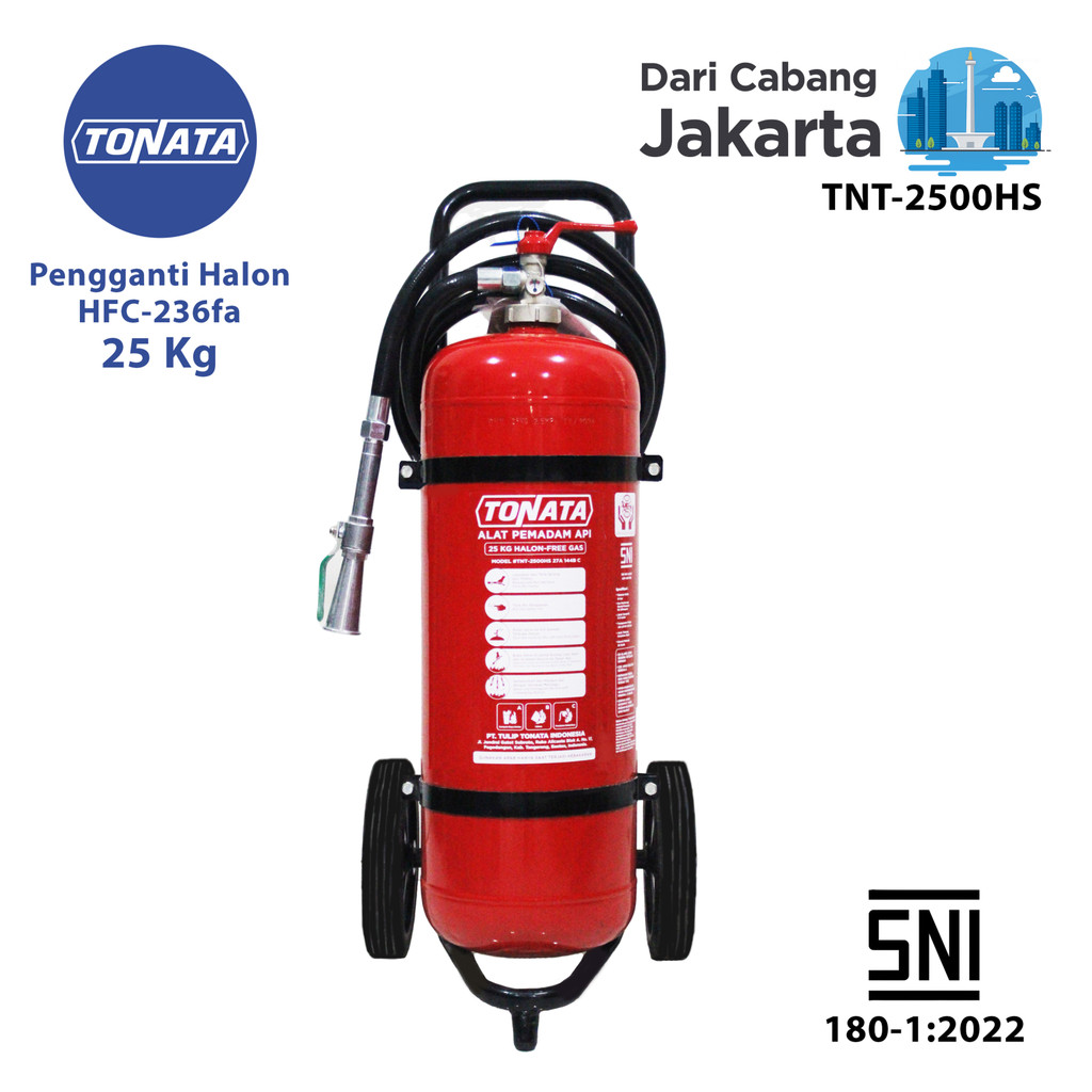 Alat Pemadam Api Tonata SNI / APAB Clean Agent HCFC/HFC 25 kg