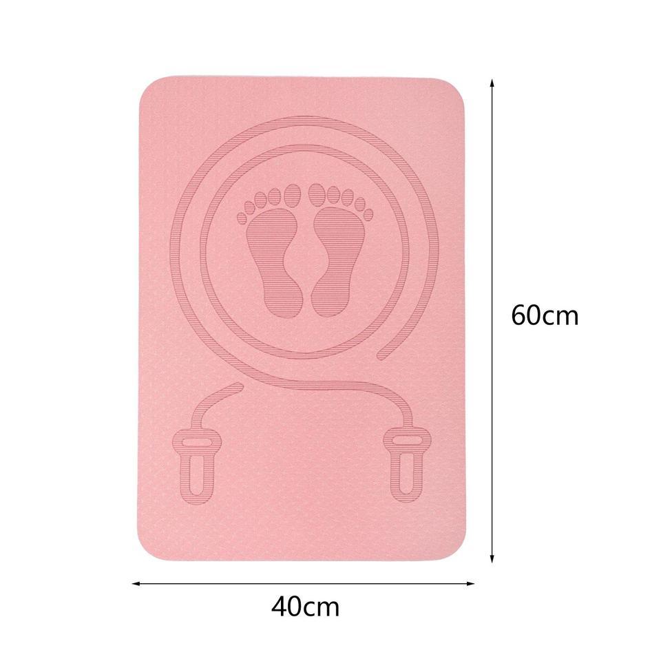 Jump Rope Mat Yoga Mat Antiskid Shock Absorption Rope Skipping Mat for Home Gym Pilates Workout Indo