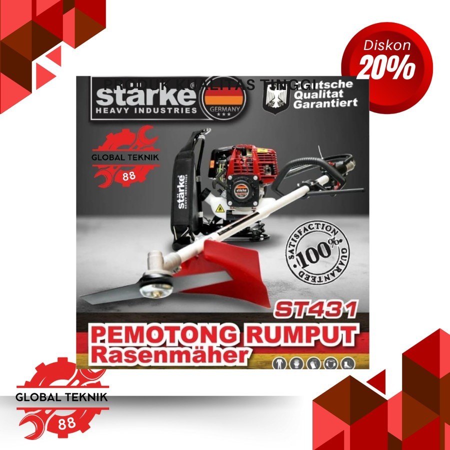 MESIN POTONG RUMPUT GENDONG 4 TAK PRO Mesin Potong Rumput 4tak Starke St 431 Model Honda