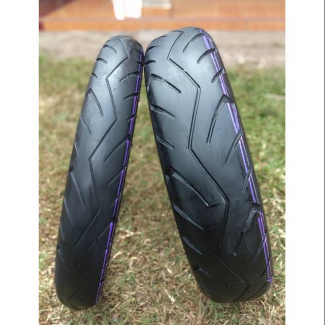 Ban tubles motor vixion sepasang ukuran 90/80 120/70-17