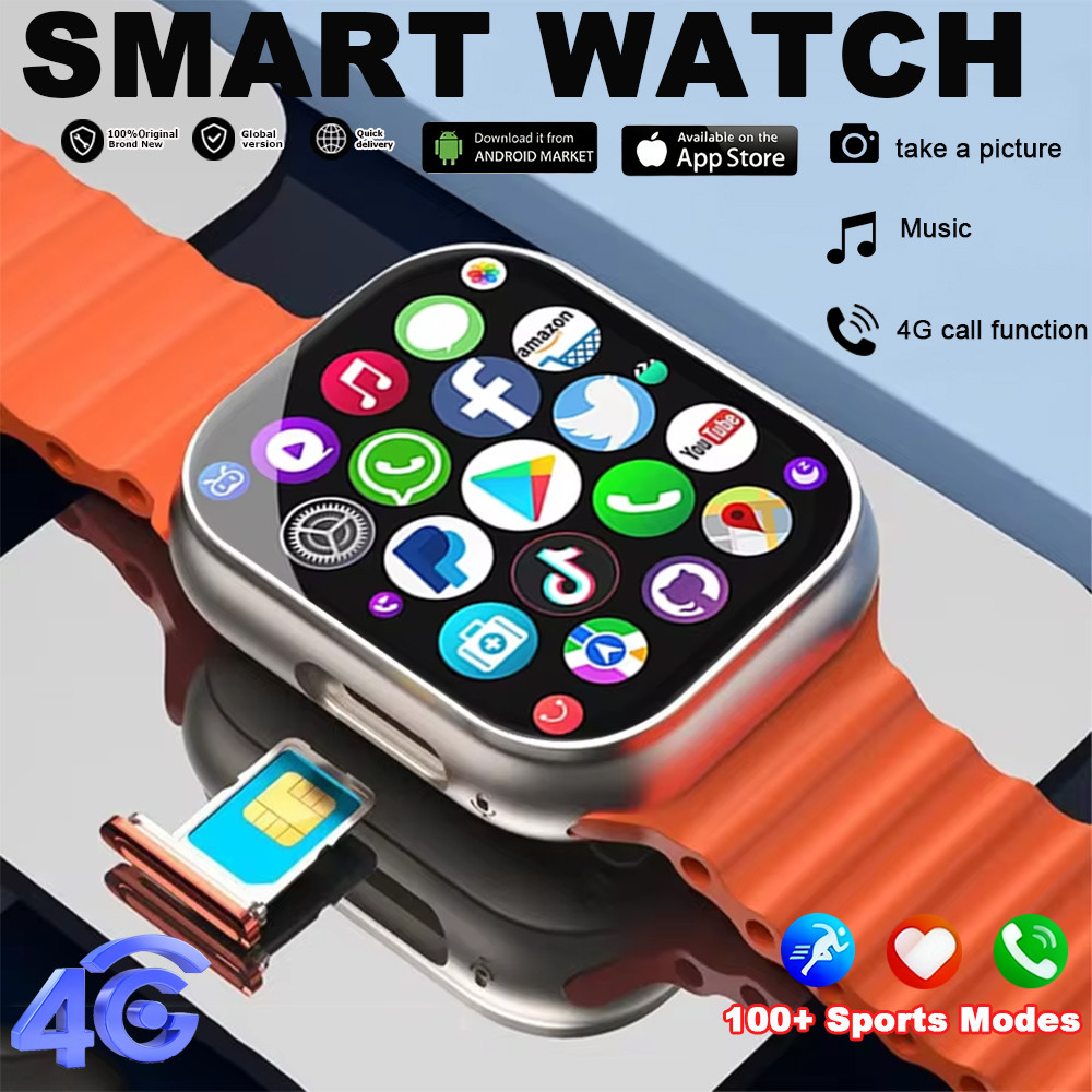 2026 New T83 Pro Smartwatch 4G Android 100 196inch Amoled 200w Pixel Camera Video Call GPS Track 100