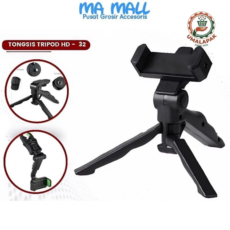 UML- Tripod Hp Mini NB32 B111 Original Tripod Stand Handphone Tempat Stan Ponsel Kamera Phone Holder