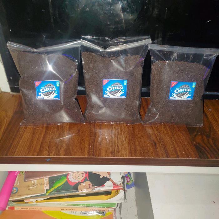 Toping Oreo Bubuk Halus 1 Kilogram Organik Boba Cream - 250 Gram