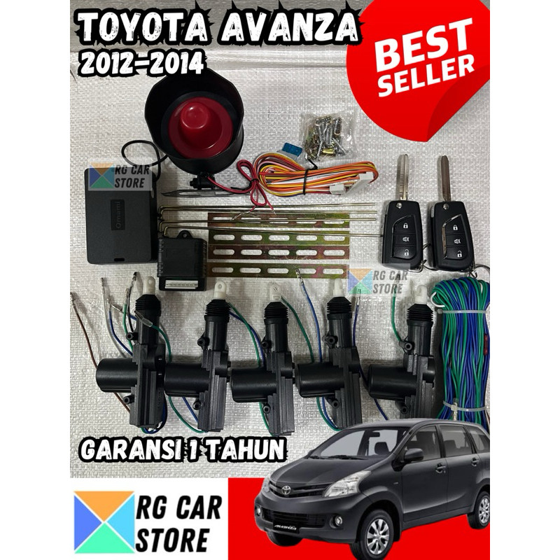 Alarm Central Lock Avanza 2012-2014 5 Pintu Garansi 1 Tahun Berkualitas