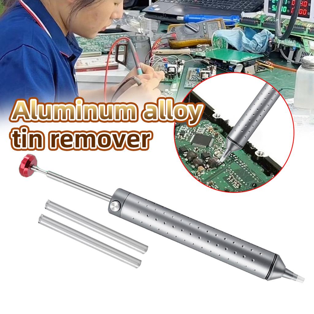 Sedotan timah solder bagus Solderan listrik timah Solder Eletrik + 2 PCS Selang Silikon Desoldering