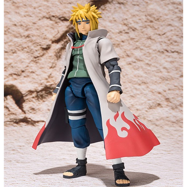 SHF Articulated 15cm Naruto Sasuke Namikaze Minato Action Figures Toys