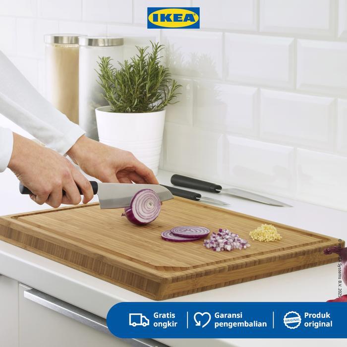 IKEA FORSLAG Pisau Dapur Set Isi 3pcs Baja Plastik