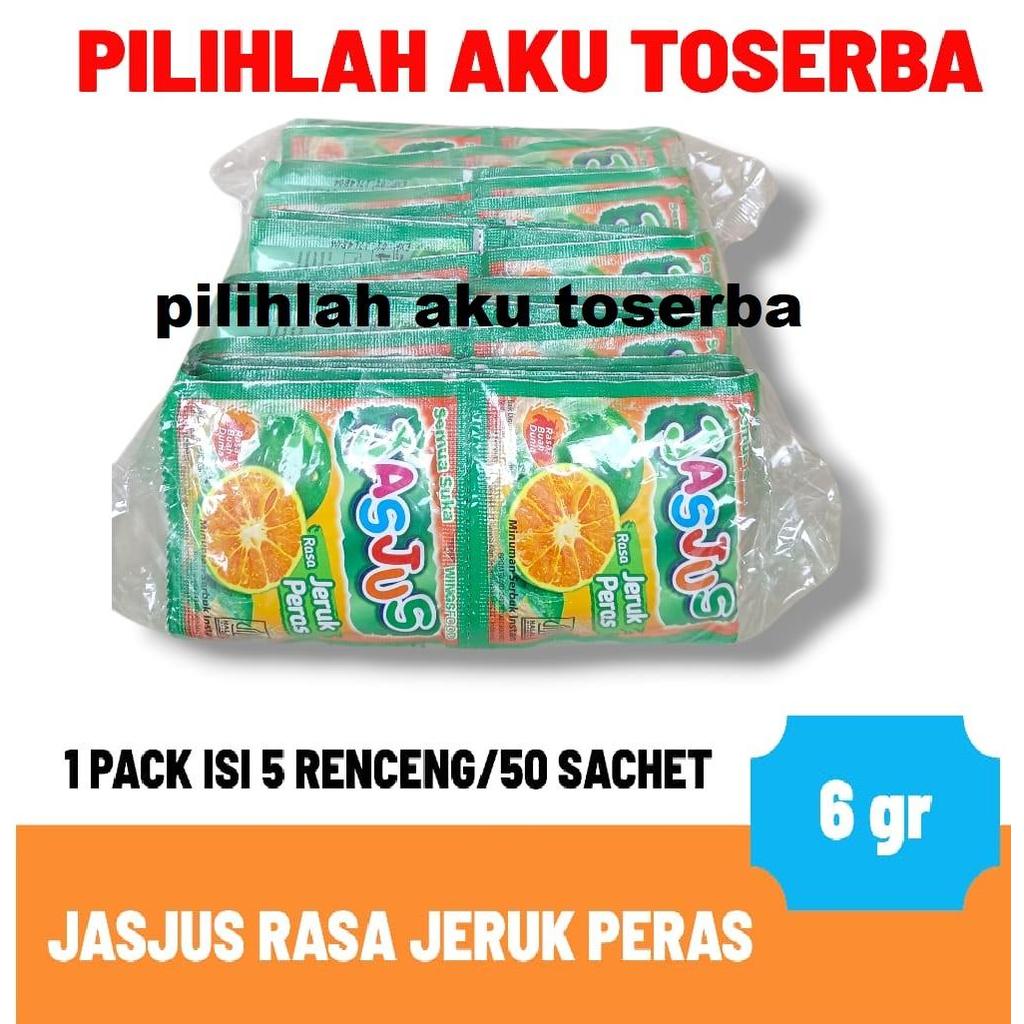 JASJUS JAS JUS Rasa JERUK PERAS kemasan renceng - ( HARGA 1 pack )