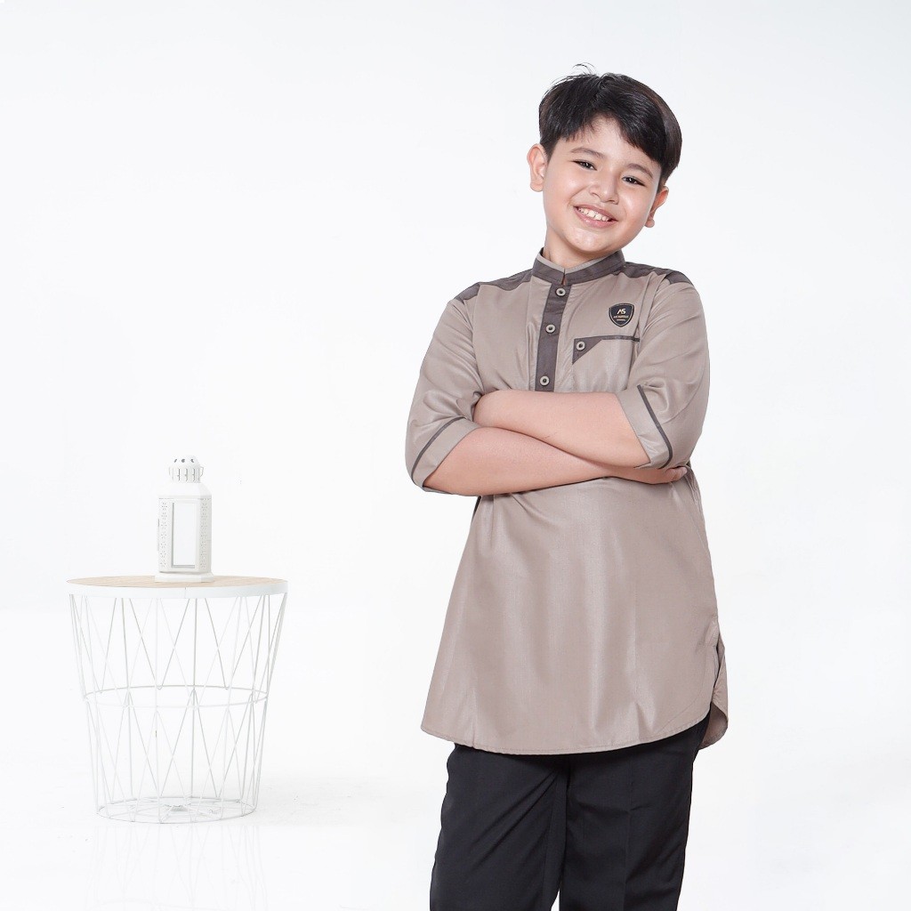 GUNSHOP Assuffah I Atasan Baju Koko Kurta Anak 9-18 Tahun Lengan 3/4 Hasan Series