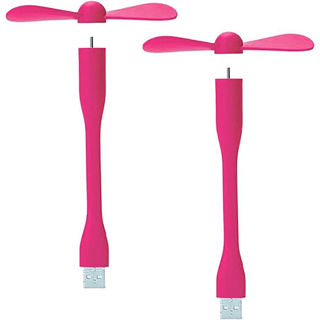 USB Flexible Fan, Mini Portable Cooling Fans USB Powered for Power Bank Laptop PC AC Charger  2 Pack