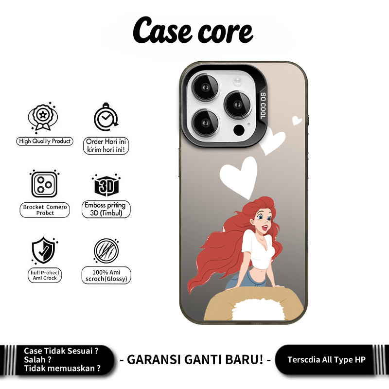 Casecore case iphone x xr xs max 7 8 11 12 13 14 15 16 pro max plus casing imd The Little Mermaid's 