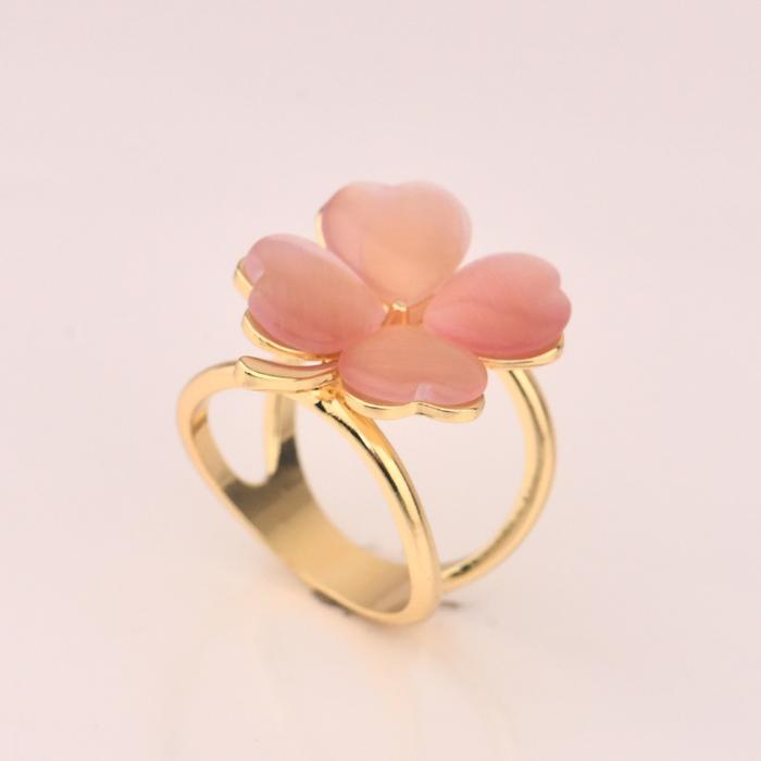 bros hijab motif daun bunga aneka warna - Merah Muda