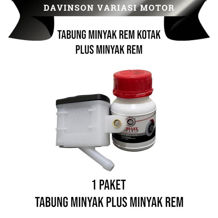 Tabung Minyak Rem Belakang Model Kotak Plus Minyak Rem Universal PNP Supra-GTR CBR 150-R CB150R MX K
