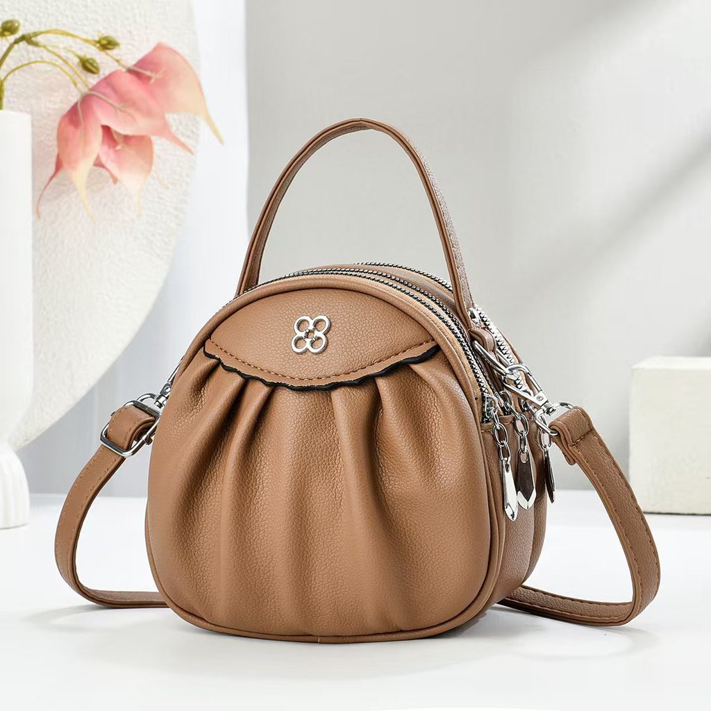 Y2K Box Nest COD Tas tangan mini bulat baru,Cocok dipadukan dengan pakaian wanita