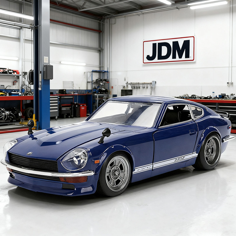 JADA 1:24 DATSUN 240Z 1972 JDM Alloy Car ecasts & Toy Vehicles Car Model Miniature Scale Model Car F