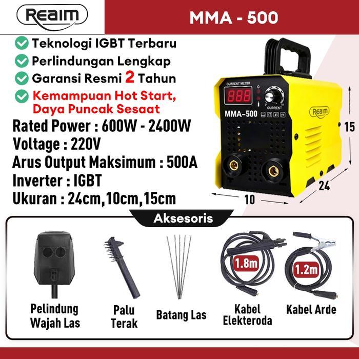 Reaim Mesin Las solder listrik mesin las mesin las MMA 250 IGBT 450 - 2400 watt - MMA - 500