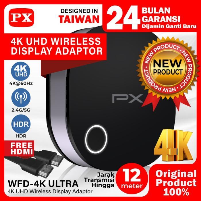 PX WFD-4K ULTRA Wireless HDMI Audio Video Receiver Display TV 4K 60Hz