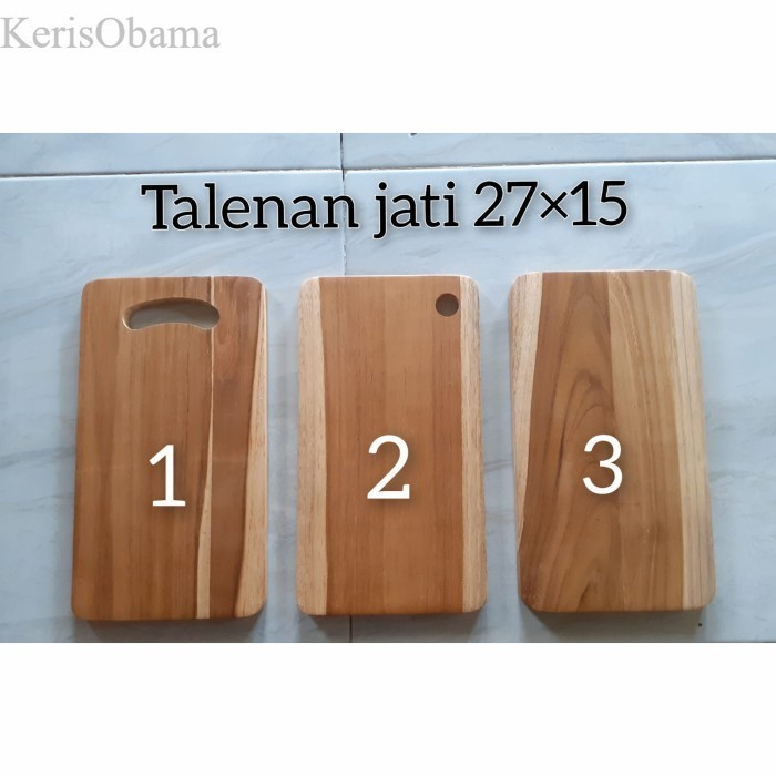 Talenan Jati / Telenan Jati Kecil 27 X 15 cm - 3. Polos Jati murah