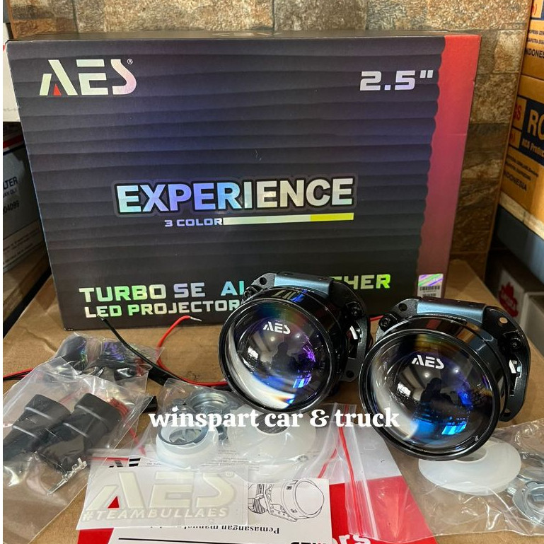 Biled AES Turbo SE 3 Warna 2,5 inch Allweather | LED Projector Projie AES Turbo SE All Weather