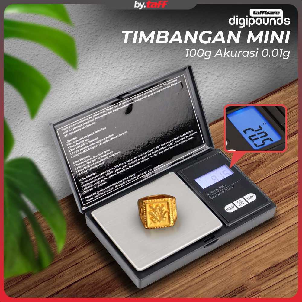 Taffware Digipounds Timbangan Emas Mini Digital Multifungsi 0.01g - SC-13 / VSW0083