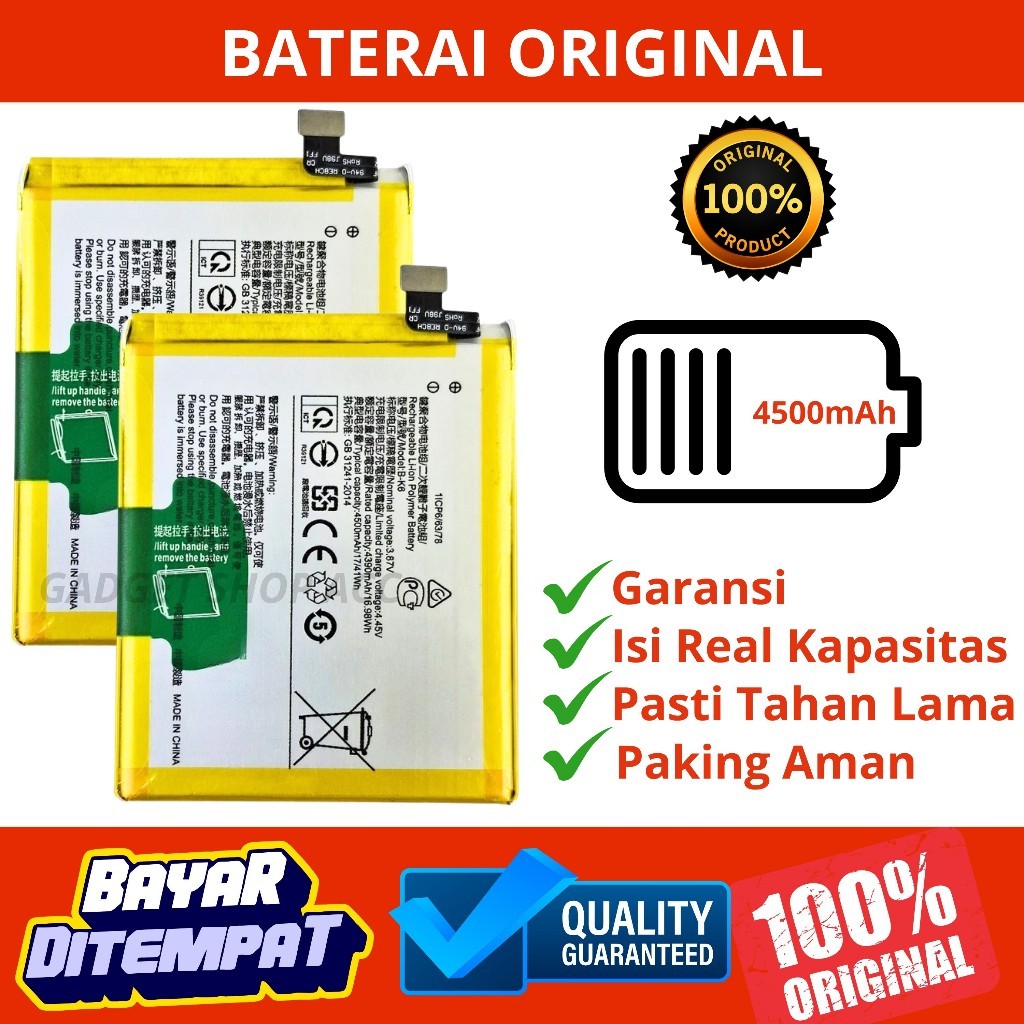 BATERAI VIVO V19 / BATERAI VIVO V17 / BATERAI VIVO B-K6 ORI