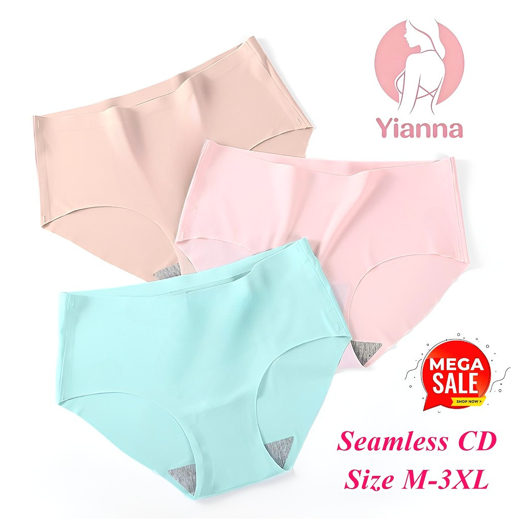 [COD] Celana Dalam Wanita Seamless Tanpa Jahitan, Quality Seamless CD, Halus Tanpa Jahitan Pkaian Da