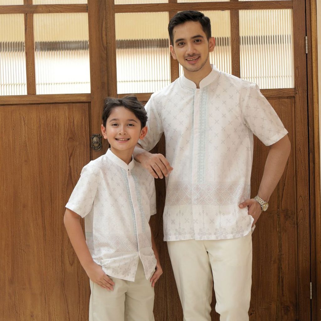 MOONJOY ALDEN KOKO SHIRT - Baju lebaran couple ayah dan anak baju hari raya idul fitri ied 2026