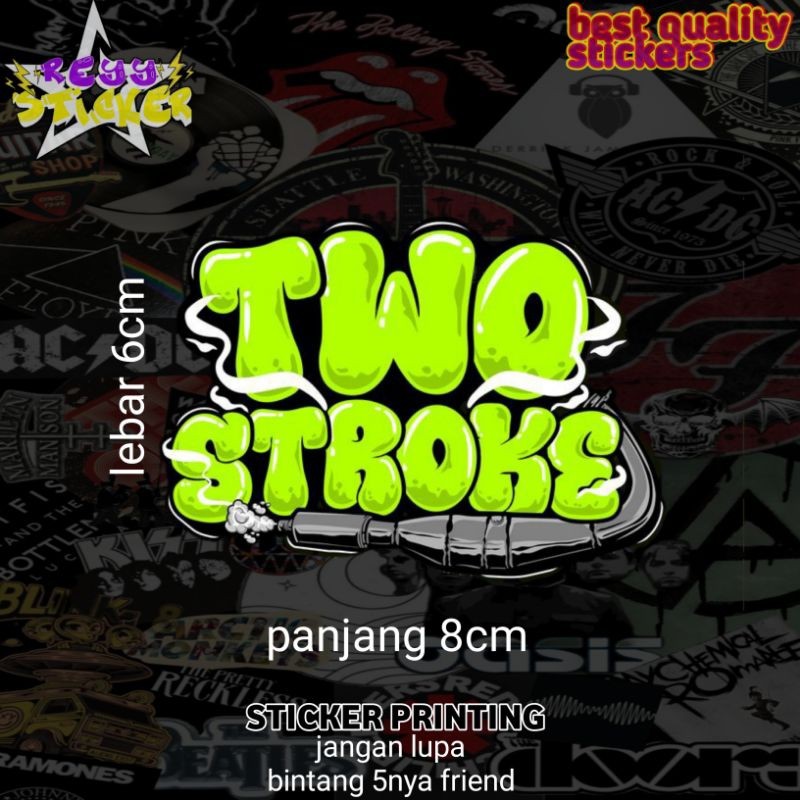 Stiker Printing Anti Air Two Stroke