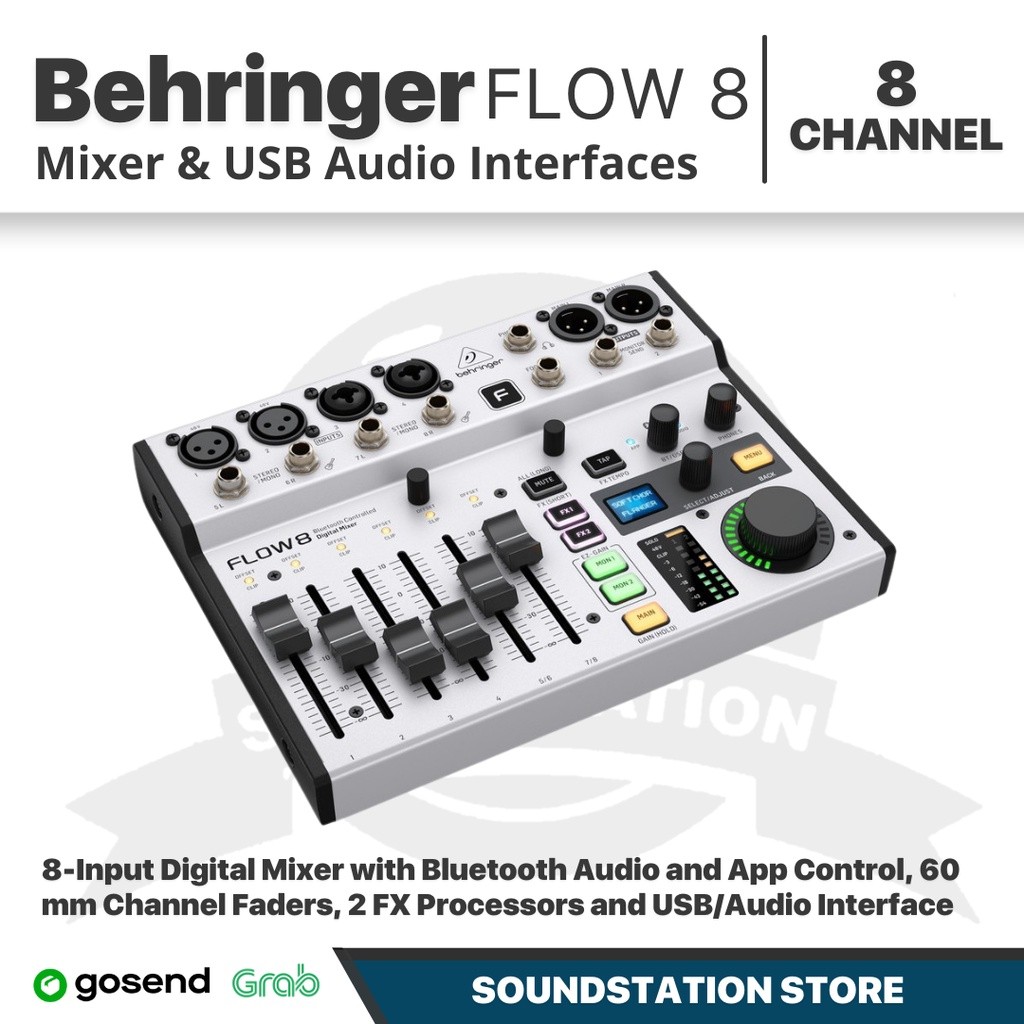 BEHRINGER FLOW 8 DIGITAL MIXER & AUDIO INTERFACE