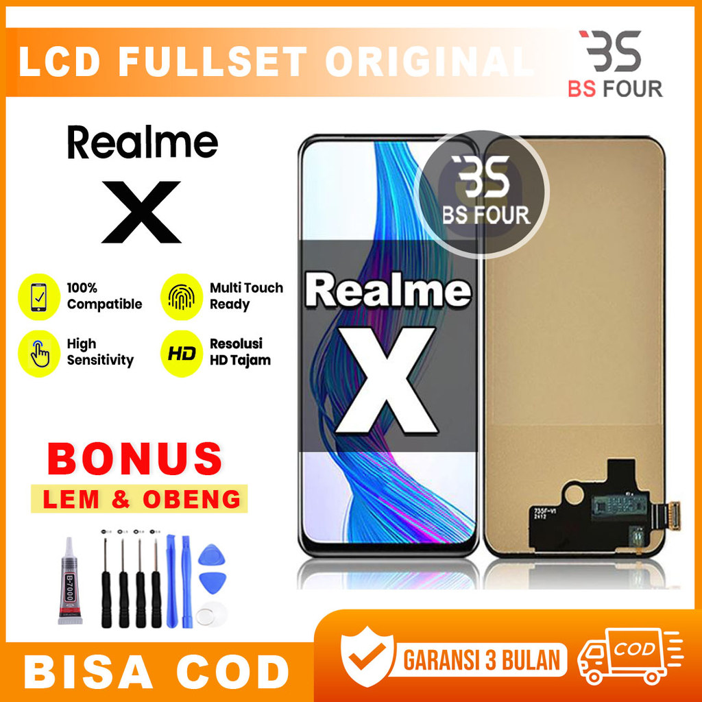 LCD Realme x Original TouchScreen Fullset ori COD