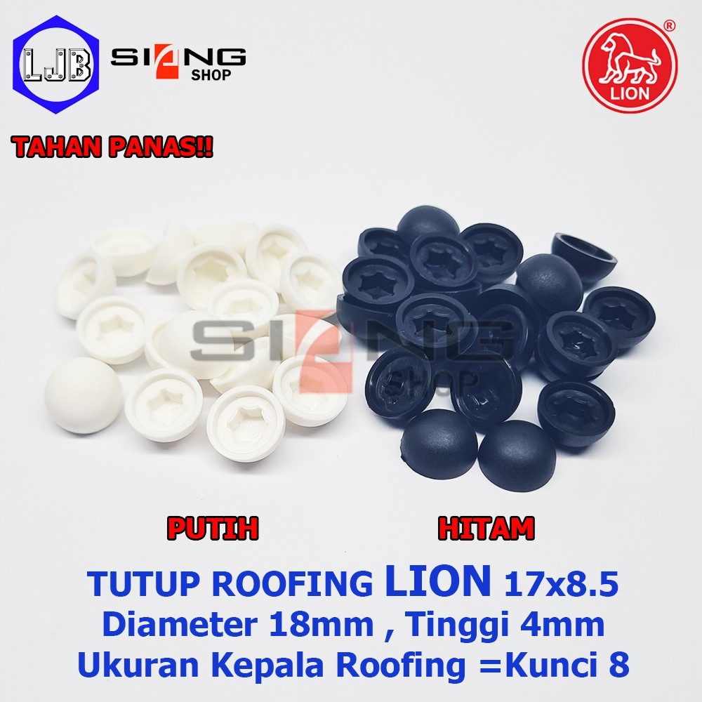 Tutup Kepala Baut Roofing / Dop Roofing merk LION