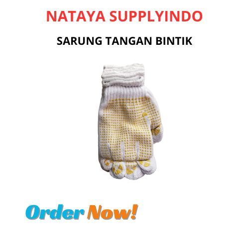 Sarung Tangan Safety Bintik/Sarung Tangan Kerja Polkadot