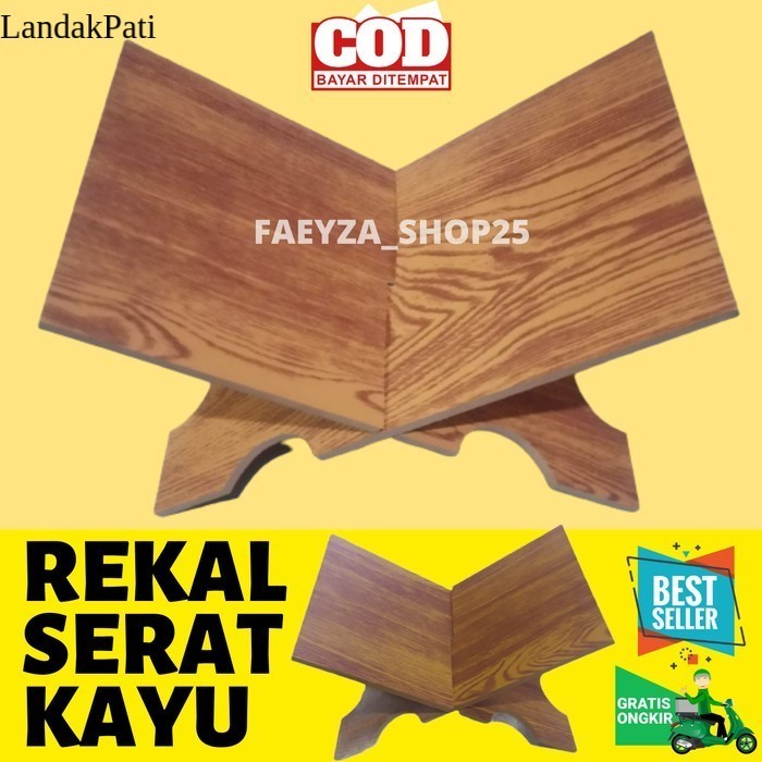 Rekal Alquran,Meja Alquran - Meja Ngaji - Bahan Kayu Kuat Dan Awet LZN3