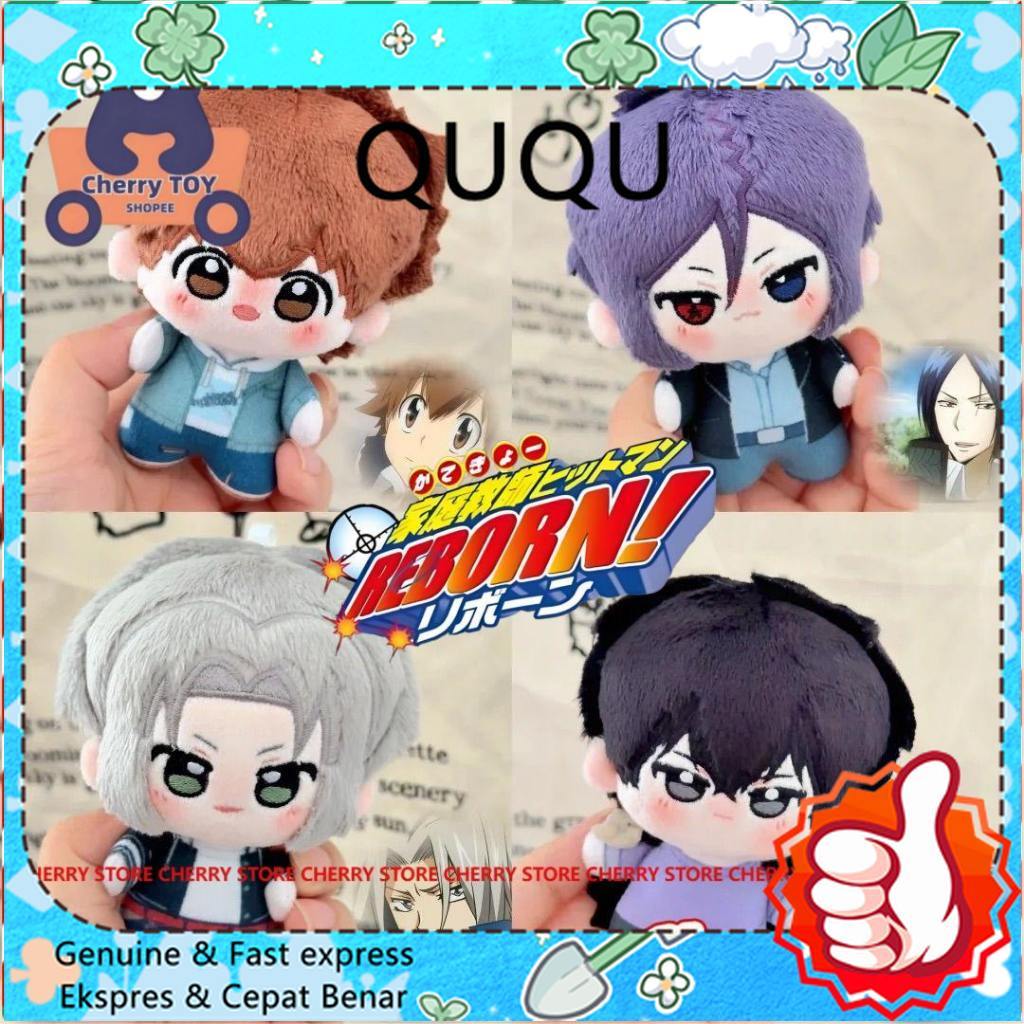 10cm HITMAN REBORN Reborn Sawada Tsunayoshi Hibari Kyoya Gokudera Hayato Rokudo Mukuro Plush Doll, C