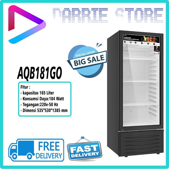 AQUA COLD CHAIN AQB-181GO SHOWCASE 170 LITER AQB-181 AQB181 AQB181GO
