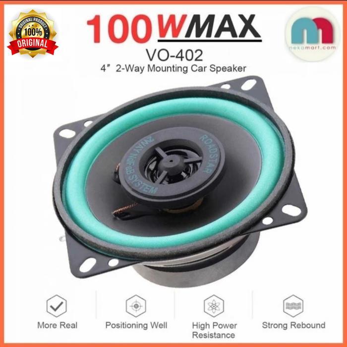 BASSBEAT Speaker Subwoofer Mobil HiFi 4 Inch 100W 1 PCS / Speaker Mobil 4 Inch - 4 Inch