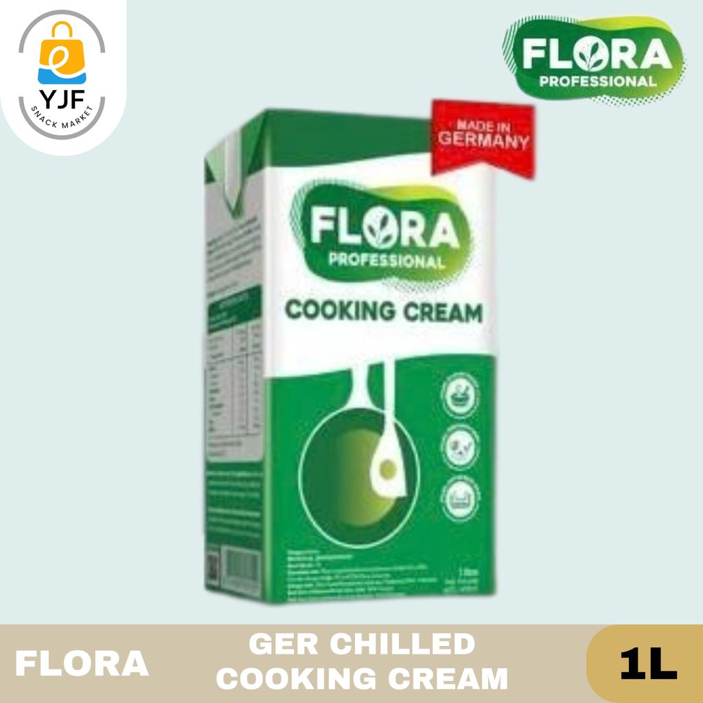 Flora Professional Cooking Cream 1 Liter / Ger Chilled Cooking Cream 1L / Cooking Cream / Krim Masak