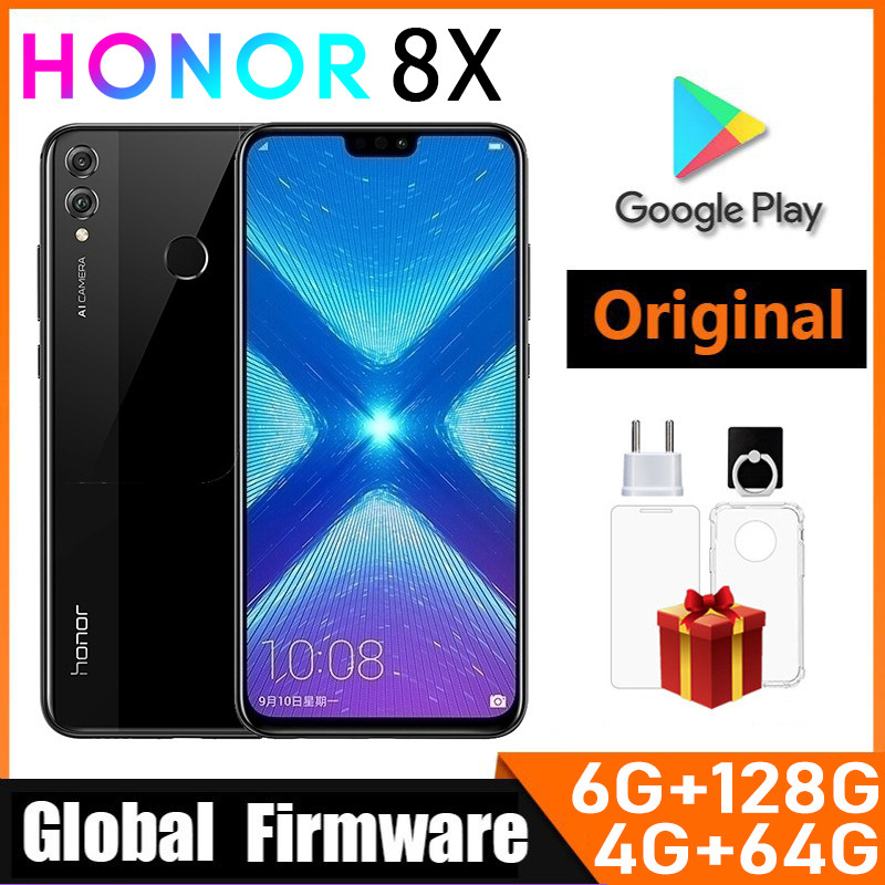 Smartphone HONOR 8X Firmware Global CPU Haisi Qilin 710 Kamera Belakang 6.5 inci 20MP Pengenalan Sid