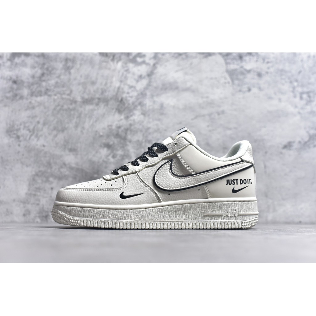 Nike Air Force 1'07 Low Just Do It Sepatu Denim Abu Biru Kasual Low Top Premium