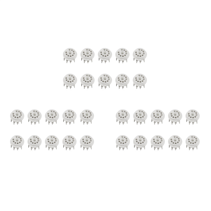 PHILE30PCS PCB 9Pin B9A Vacuum Tube Socket Auo HIFI Y Amps For 12AX7 12AU7 12AT7 ECC81 ECC82 ECC83 S